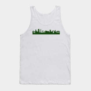 STUTTGART skyline in forest green Tank Top